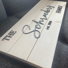 Load image into Gallery viewer, Family Name Sign