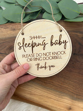Load image into Gallery viewer, Sleeping Baby door sign