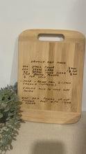 Load image into Gallery viewer, Custom Engraved Recipe Board - Standard Bamboo