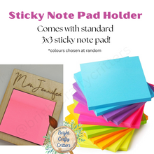 Load image into Gallery viewer, Personalized Sticky Notepad Holder
