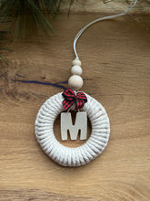 Load image into Gallery viewer, Macrame Initial Ornament