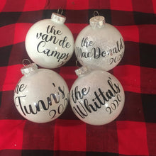 Load image into Gallery viewer, Glitter Bulb ornament
