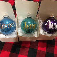 Load image into Gallery viewer, Glitter Bulb ornament