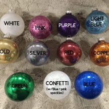 Load image into Gallery viewer, Glitter Bulb ornament