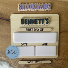 Load image into Gallery viewer, Mini Interchangeable First/Last Day School Sign