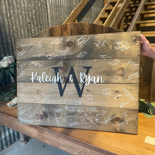 Load image into Gallery viewer, Initial with Last Name or First Names Sign