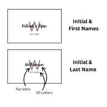 Load image into Gallery viewer, Initial with Last Name or First Names Sign