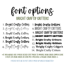 Load image into Gallery viewer, Initial with Last Name or First Names Sign