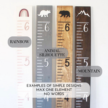 Load image into Gallery viewer, Growth Ruler Simple Design