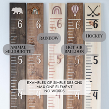 Load image into Gallery viewer, Growth Ruler Simple Design