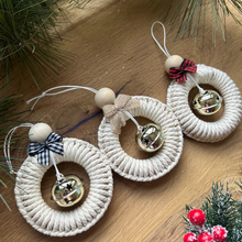 Load image into Gallery viewer, Macrame Bell Ornament
