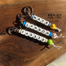 Load image into Gallery viewer, Sports Name Keychain