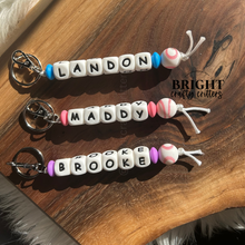 Load image into Gallery viewer, Sports Name Keychain