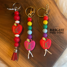 Load image into Gallery viewer, Rainbow Teach Keychain