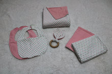 Load image into Gallery viewer, Pink Rose Buds | Baby Blanket Gift Bundle