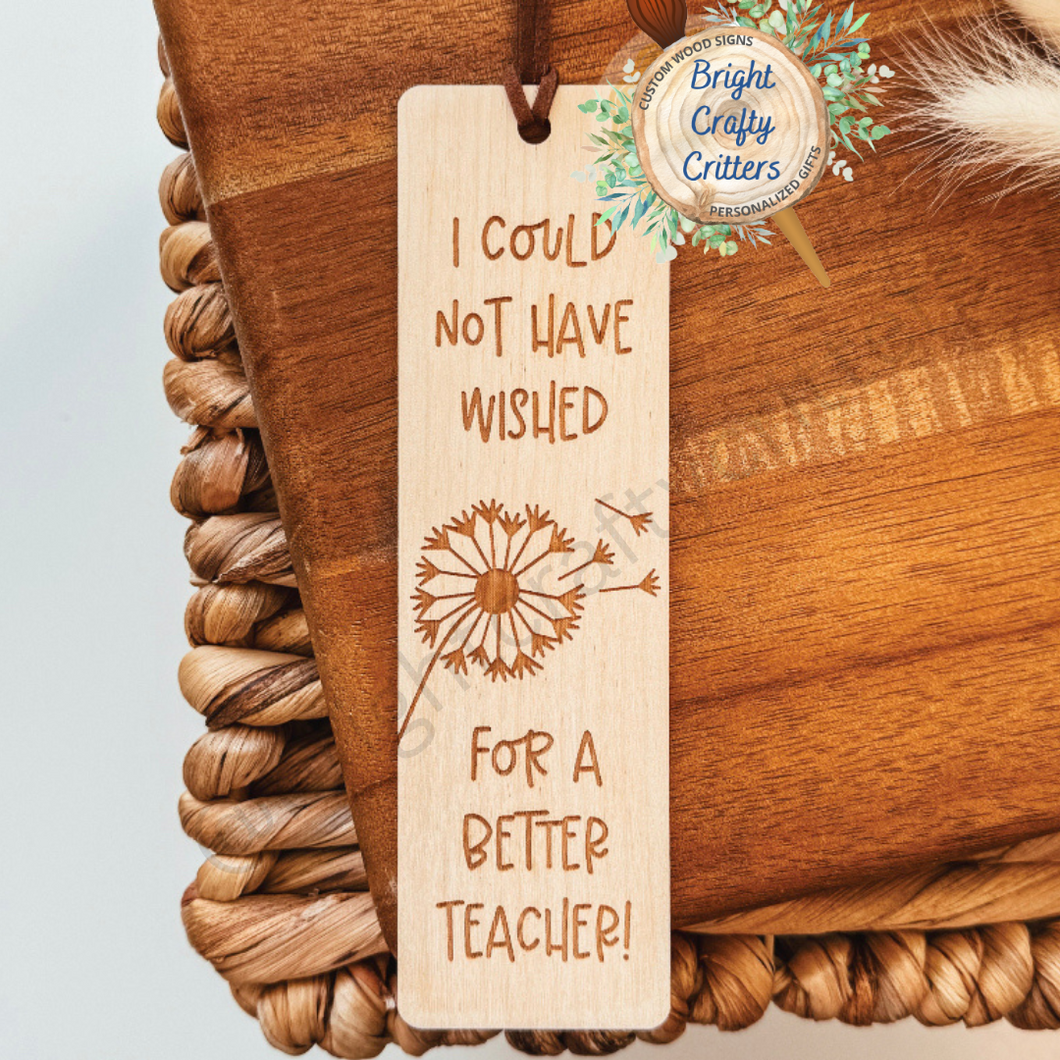 Educator Appreciation Bookmark