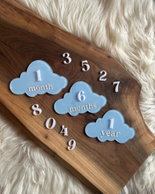 Load image into Gallery viewer, Cloud Monthly Milestones Acrylic Discs
