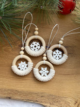 Load image into Gallery viewer, Macrame Snowflake Ornament
