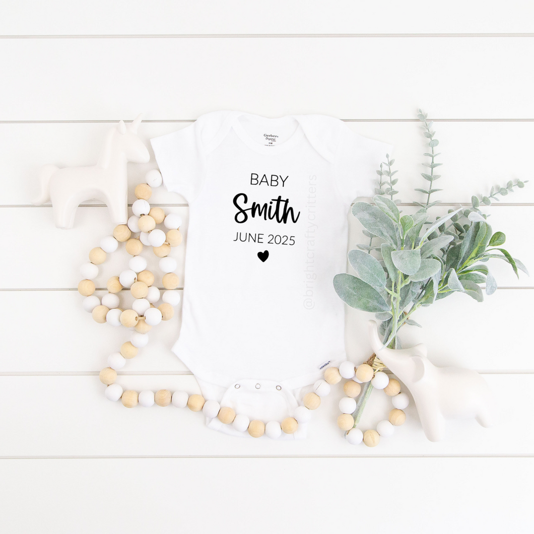 Personalized Last name Onesie®