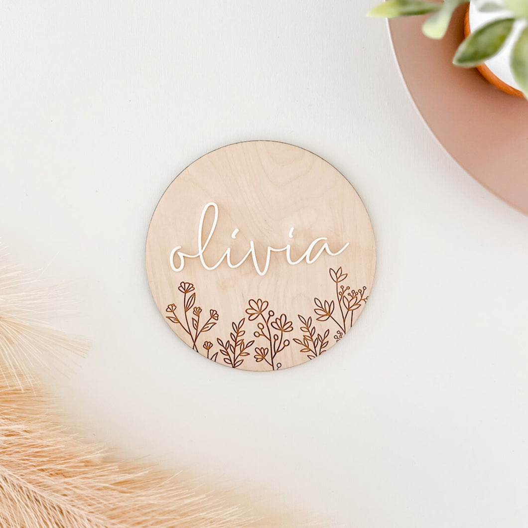 Wildflower Name Sign