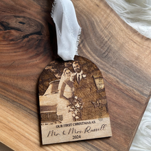 Load image into Gallery viewer, Engraved Photo Wooden Ornament
