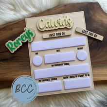 Load image into Gallery viewer, First Day / Last Day Sign of School Sign - Rectangle
