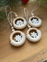 Load image into Gallery viewer, Macrame Snowflake Ornament
