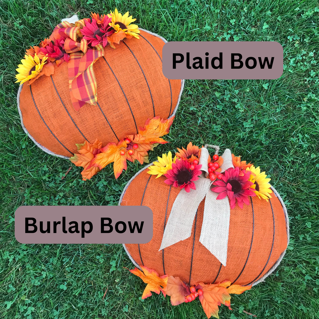 Fall Pumpkin Wreath