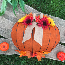 Load image into Gallery viewer, Fall Pumpkin Wreath
