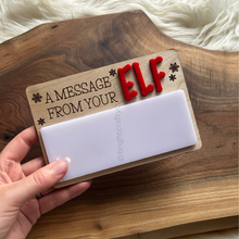 Load image into Gallery viewer, Message From Your Elf Sign
