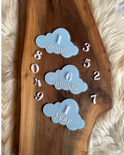 Load image into Gallery viewer, Cloud Monthly Milestones Acrylic Discs
