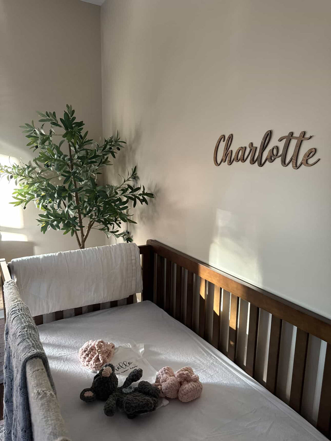 Wooden Name Wall Cutout