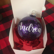 Load image into Gallery viewer, Glitter Bulb ornament
