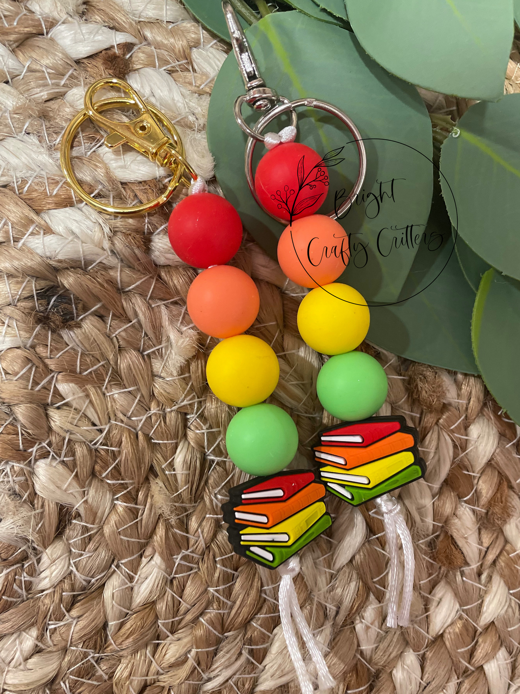 Colourful Books Keychain