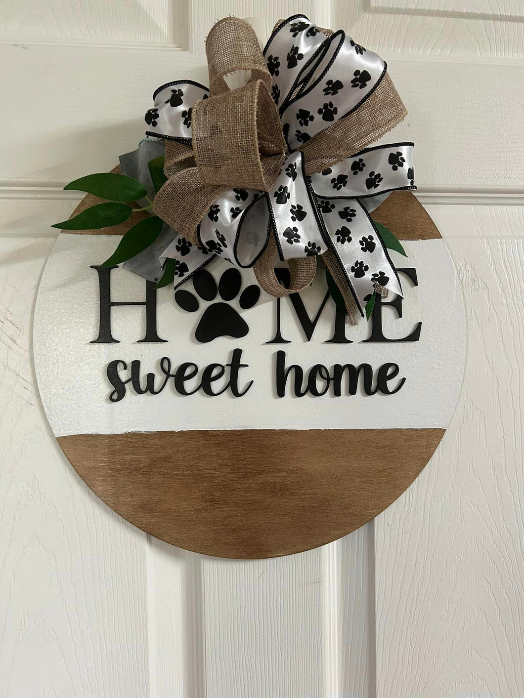 Home Sweet Home Dog Paw - Door Hanger