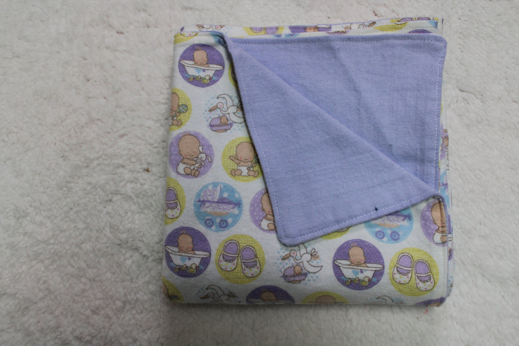 Gender Neutral | Bath Time Print | Baby Blanket